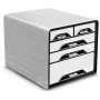 CEP Office Solution Smoove Cajonera Negra/Blanca DIN A4 con 5 cajones