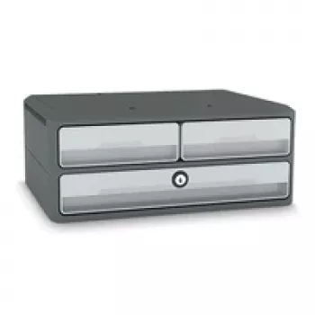 CEP Office Solution MoovUp Unidad de cajones con cerradura Gris claro DIN A4 horizontal DIN A5 horizontal 3 cajones