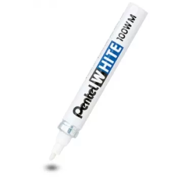 Pentel Rotulador permanente 100 W M Blanco