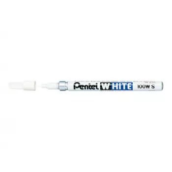 Pentel Rotulador permanente - Blanco - Tinta pigmentada - Punta redonda 2,0 mm