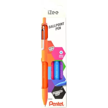 Pentel iZee BX470 bolígrafo pack de 4, colores de tinta surtidos