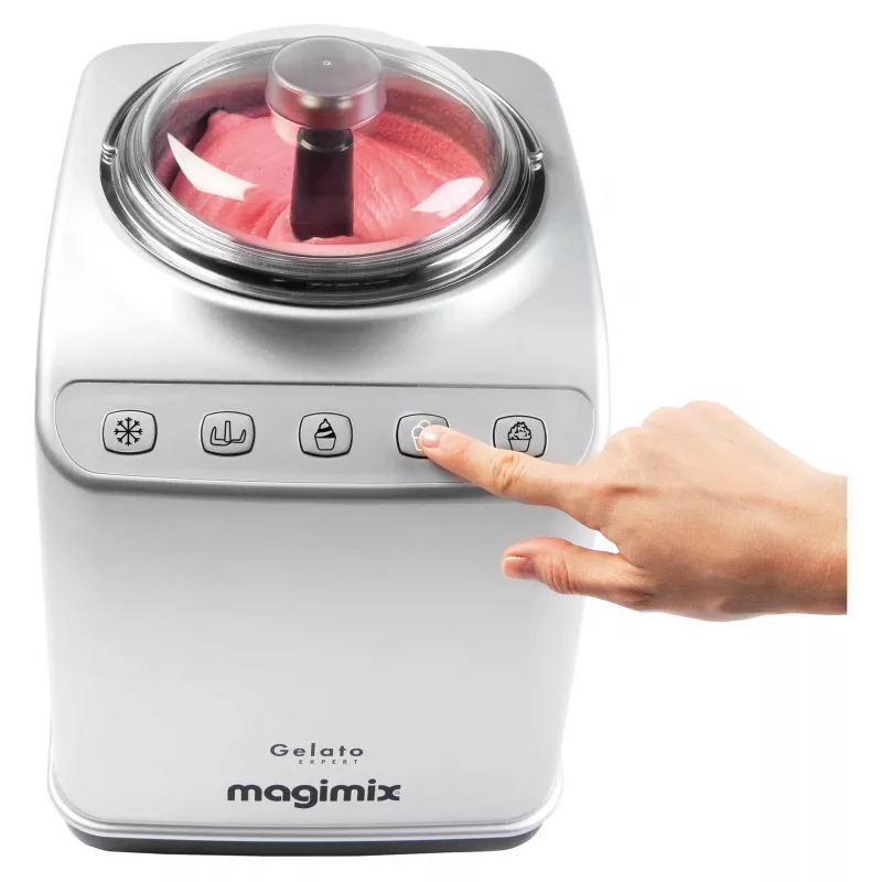 Máquina de helados Magimix Gelato Expert 11680RW 2x2L con sistema de refrigeración integrado