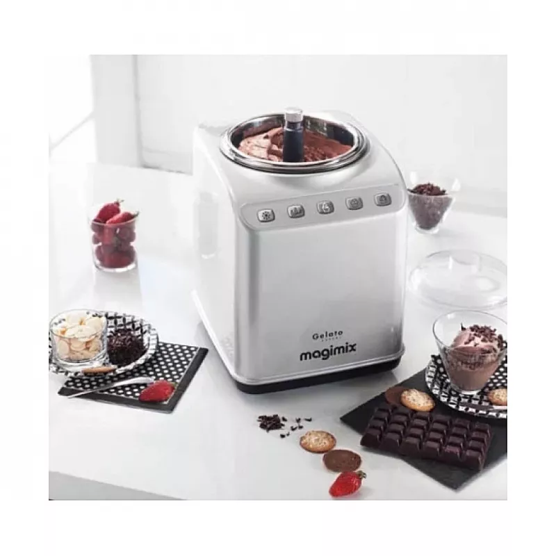 Máquina de helados Magimix Gelato Expert 11680RW 2x2L con sistema de refrigeración integrado