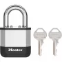 Candado laminado Master Lock Elite 45mm con arco de 25mm, cilindro de 5 pines, plata/gris