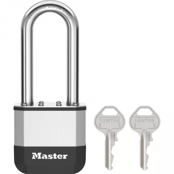 Candado de acero laminado Master Lock Elite 52mm con arco de 64mm, cilindro de 5 pines