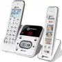 Geemarc PACK Mobility 295 Teléfono inalámbrico para personas mayores con contestador automático, teclas de marcación con foto, pantalla retroiluminada, Blanco