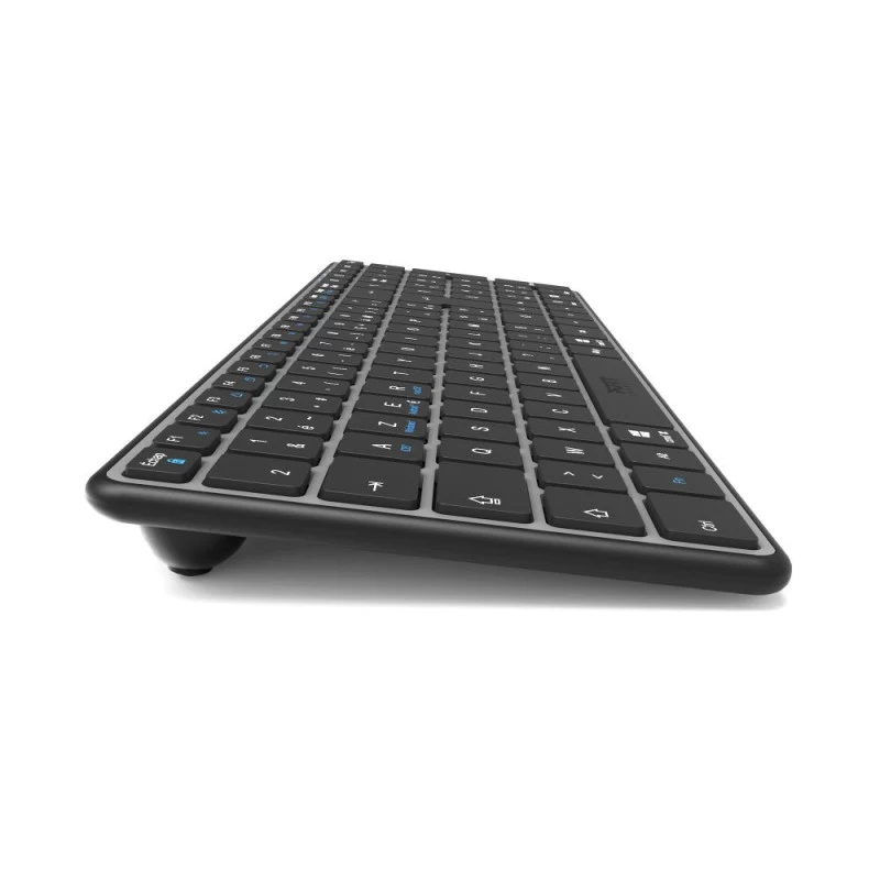 PORT Designs FR - teclado Compact Pro recargable Bluetooth AZERTY negro