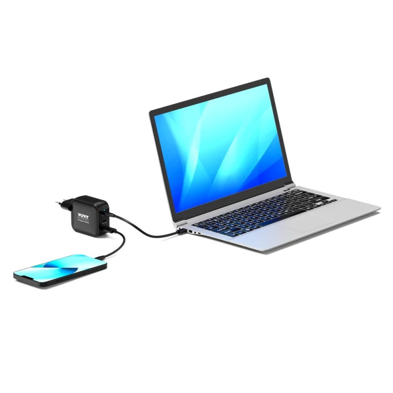 PORT Designs cargador de pared Type-C PD 100W GaN+ cable C a C 2M EU