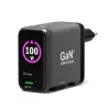 PORT Designs cargador de pared Type-C PD 100W GaN OLED PD 3.0 cable Type-C retráctil - EU