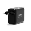 PORT Designs cargador de pared Type-C PD 100W GaN OLED PD 3.0 cable Type-C retráctil - EU