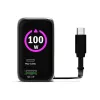 PORT Designs cargador de pared Type-C PD 100W GaN OLED PD 3.0 cable Type-C retráctil - EU