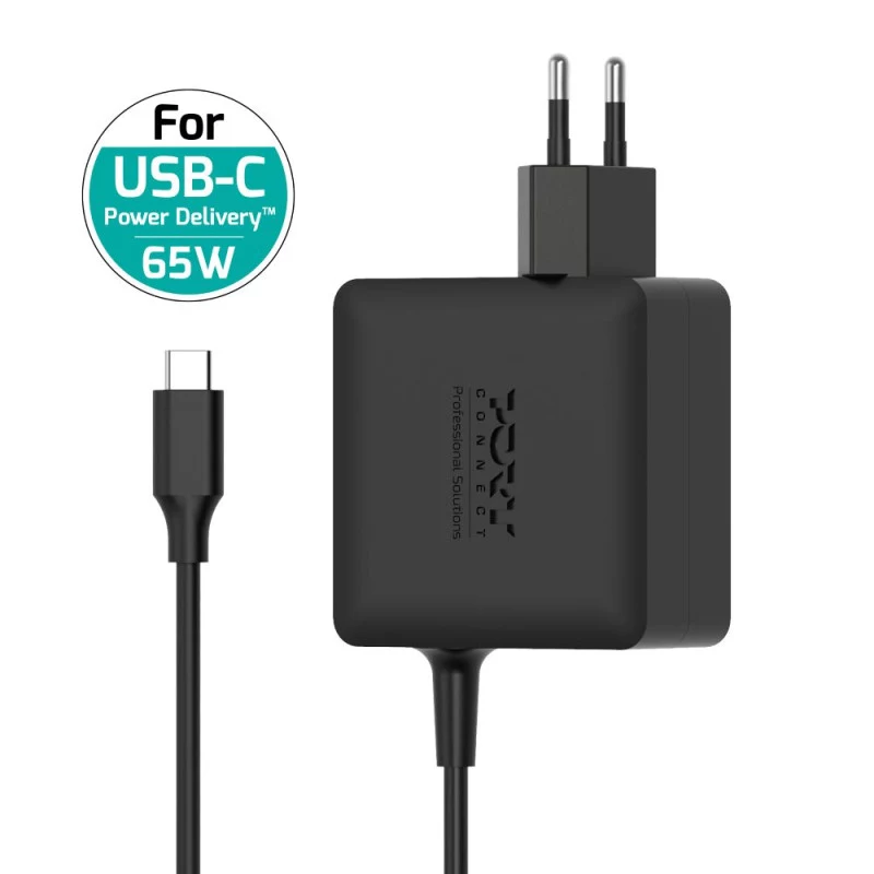 PORT Designs fuente de alimentación GaN 65W USB-C conector EU