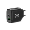 PORT Designs Adaptador GaN USB-C/A de 2 puertos 4 en 1 cargador 65W Negro