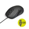 PORT Designs 900900 Conjunto de teclado y ratón USB con cable de tamaño completo, distribución AZERTY, Negro