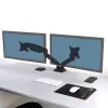PORT Designs PORT Connect soporte de doble monitor ajustable - para 2 pantallas de hasta 32 inch - Pinza de mesa/pasacables - Negro