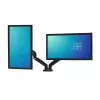 PORT Designs PORT Connect soporte de doble monitor ajustable - para 2 pantallas de hasta 32 inch - Pinza de mesa/pasacables - Negro