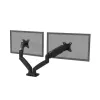PORT Designs PORT Connect soporte de doble monitor ajustable - para 2 pantallas de hasta 32 inch - Pinza de mesa/pasacables - Negro