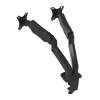 PORT Designs PORT Connect soporte de doble monitor ajustable - para 2 pantallas de hasta 32 inch - Pinza de mesa/pasacables - Negro