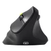 PORT Designs PORT Connect Professional ERGO SHAPE ratón inalámbrico recargable - Diestro - Óptico - 5 botones - 2,4 GHz, Bluetooth - Receptor USB