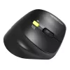 PORT Designs PORT Connect Professional ERGO SHAPE ratón inalámbrico recargable - Diestro - Óptico - 5 botones - 2,4 GHz, Bluetooth - Receptor USB