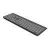 PORT Designs Teclado inalámbrico recargable iluminado - Distribución francesa AZERTY - Negro