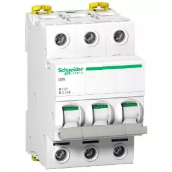 Schneider Electric Acti9 iSW A9S65363 interruptor seccionador 3 polos 63A 400V AC blanco