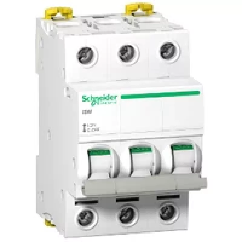 Schneider Electric Acti9 iSW A9S65363 interruptor seccionador 3 polos 63A 400V AC blanco