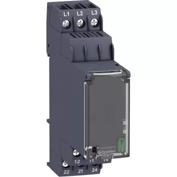 APC Schneider Electric RM22TG20 - relé de control de fases, 3 fases, 208-480 V AC, 2 conmutadores, 8 A, carril DIN