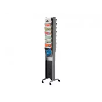 PAPERFLOW EPI Expositor de Folletos Plata DIN A4 16 Bolsillos