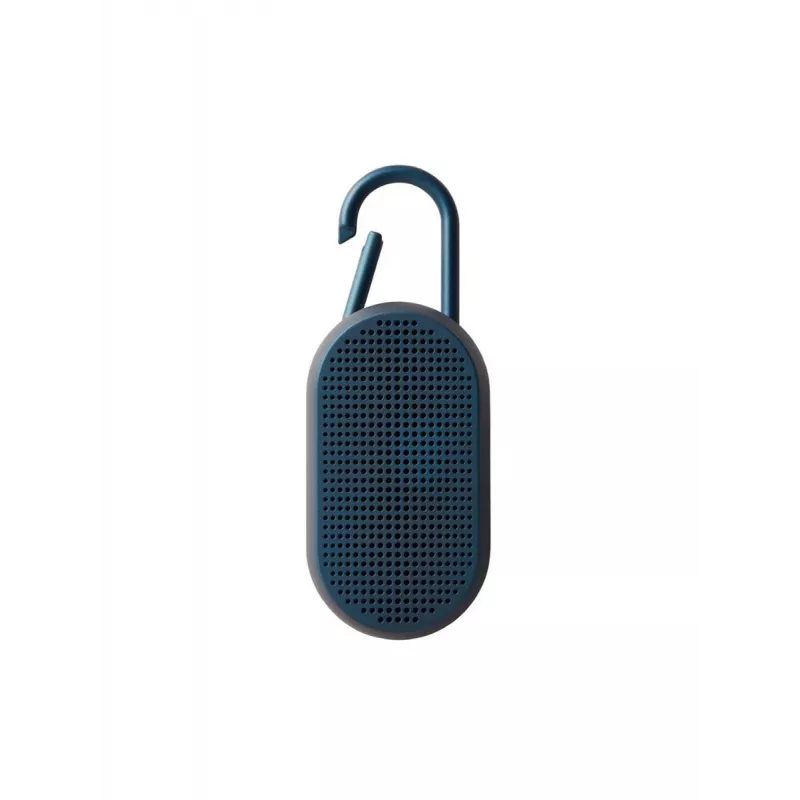 Lexon Mino T Altavoz Bluetooth Portátil con Base de Carga y Mosquetón, Azul Oscuro, IPX4, 3W, TWS, Disparador Selfie, LA124DB9