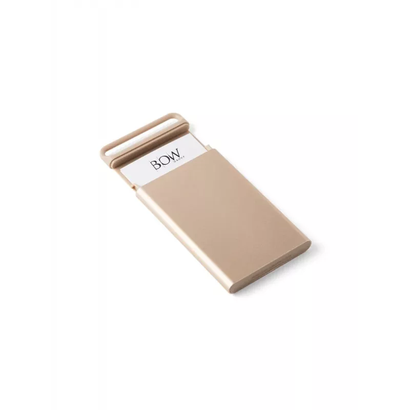 Lexon Nomaday Card Tarjetero para Tarjetas de Visita Oro Suave LD144D