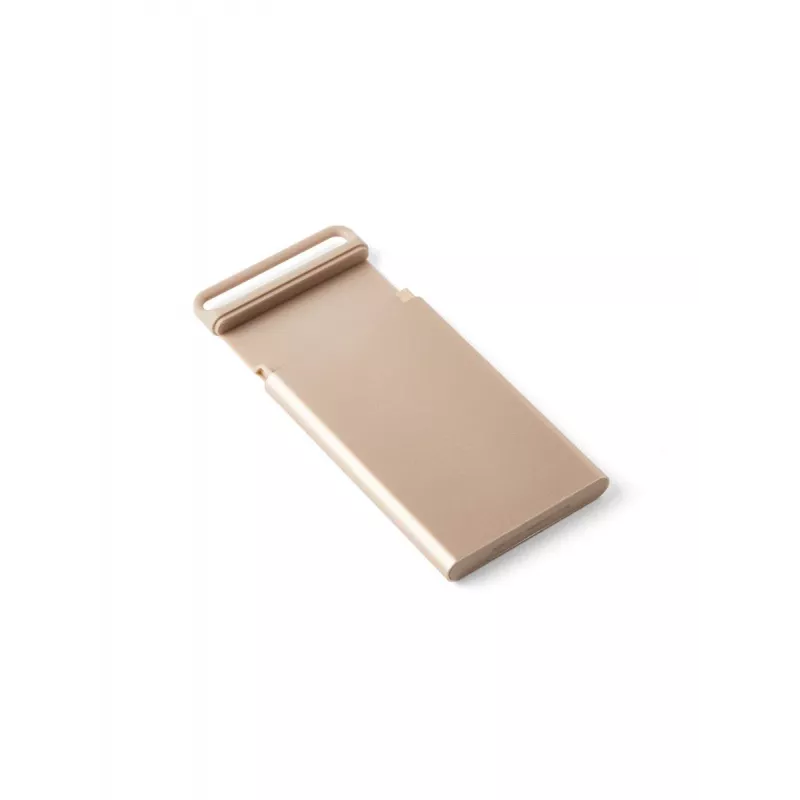Lexon Nomaday Card Tarjetero para Tarjetas de Visita Oro Suave LD144D