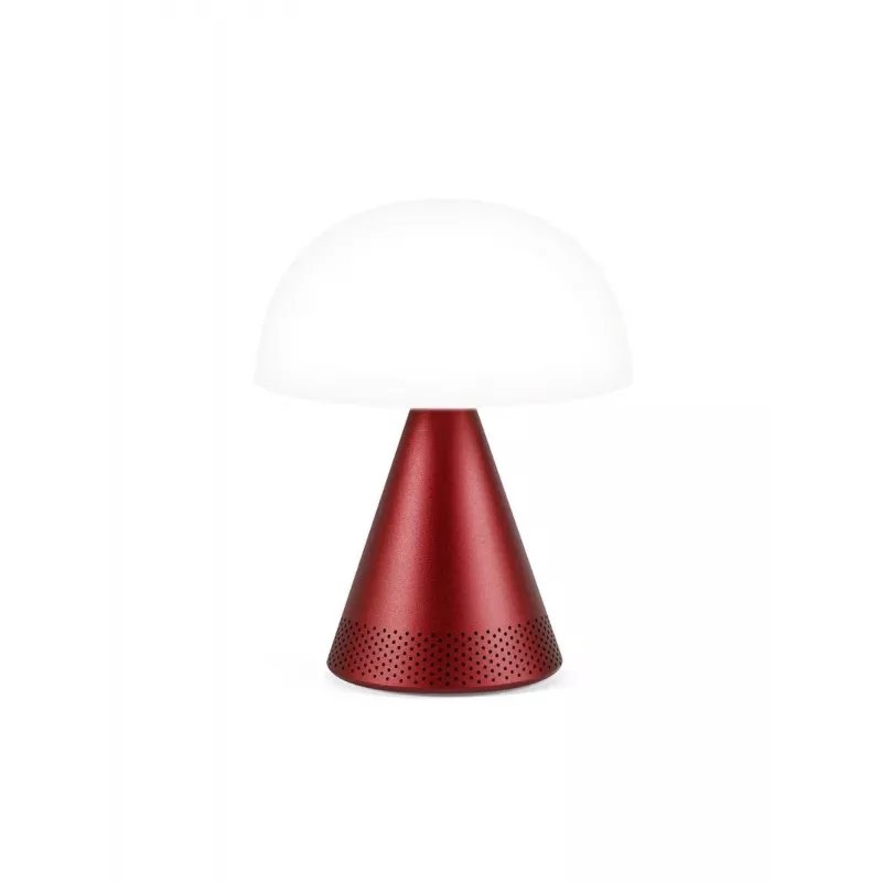 Lexon Mina Audio L Lámpara LED con Altavoz Bluetooth Rojo Oscuro LH76DR