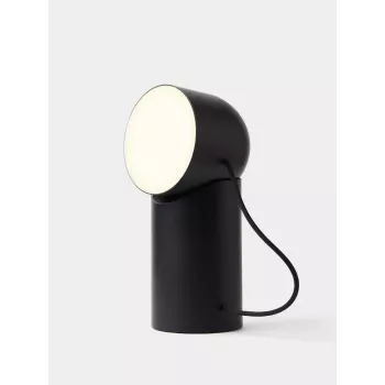 Lexon Orbe lámpara LED portátil negra LH88N