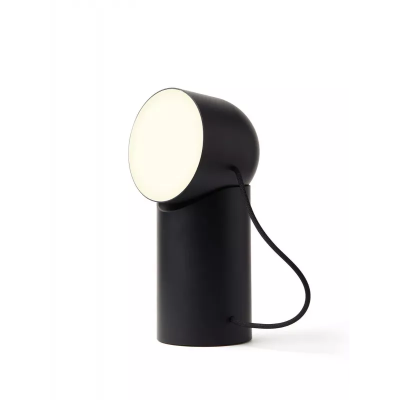 Lexon Orbe lámpara LED portátil negra LH88N