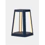 LEXON Lantern Lámpara LED portátil con carga inalámbrica Qi, azul oscuro LH94DB