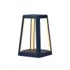 LEXON Lantern Lámpara LED portátil con carga inalámbrica Qi, azul oscuro LH94DB