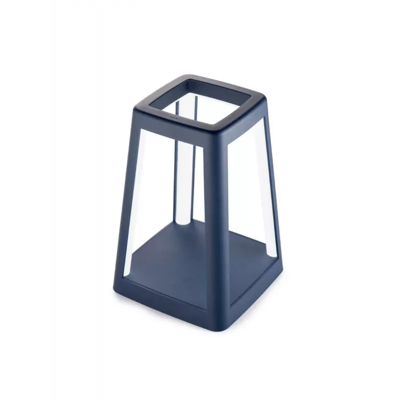 LEXON Lantern Lámpara LED portátil con carga inalámbrica Qi, azul oscuro LH94DB