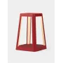Lexon Lantern Lámpara LED con cargador inalámbrico rojo oscuro LH94DR
