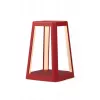 Lexon Lantern Lámpara LED con cargador inalámbrico rojo oscuro LH94DR