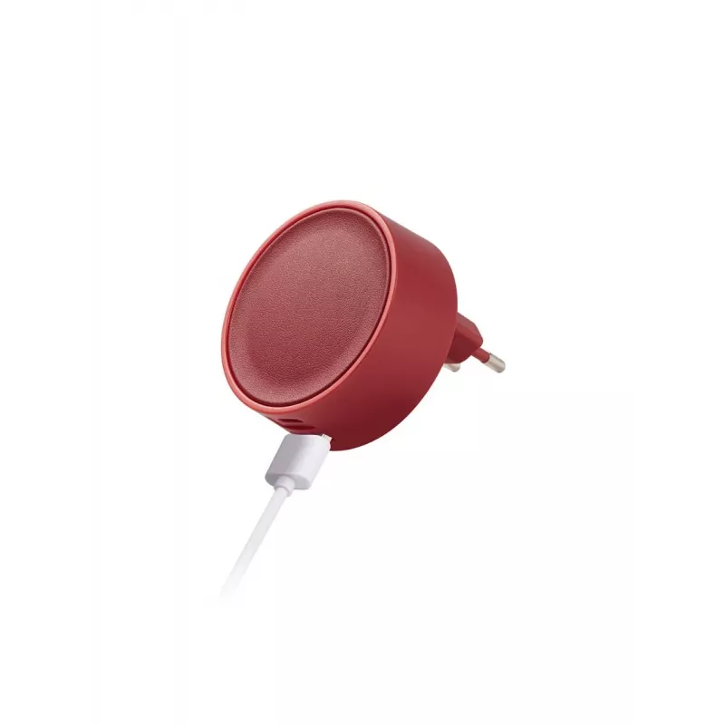 LEXON Poweron Cargador de pared 30W USB-C/USB-A rojo LL152R