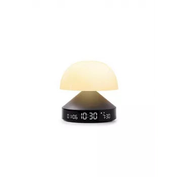 Lexon Mina Sunrise Despertador con lámpara, gris pistola / gris oscuro, LR153MX
