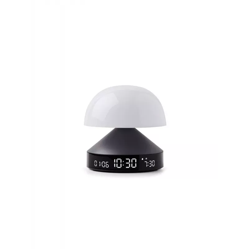 Lexon Mina Sunrise Despertador con lámpara, gris pistola / gris oscuro, LR153MX