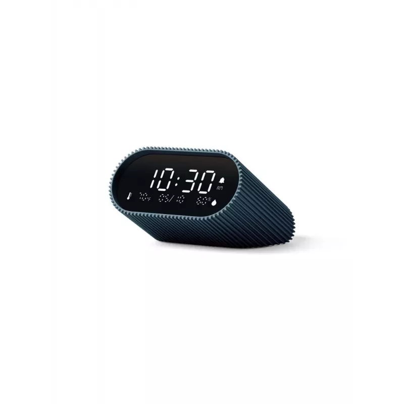 Lexon Ray Clock Despertador digital con sensor de temperatura y humedad, azul océano LR155OB3