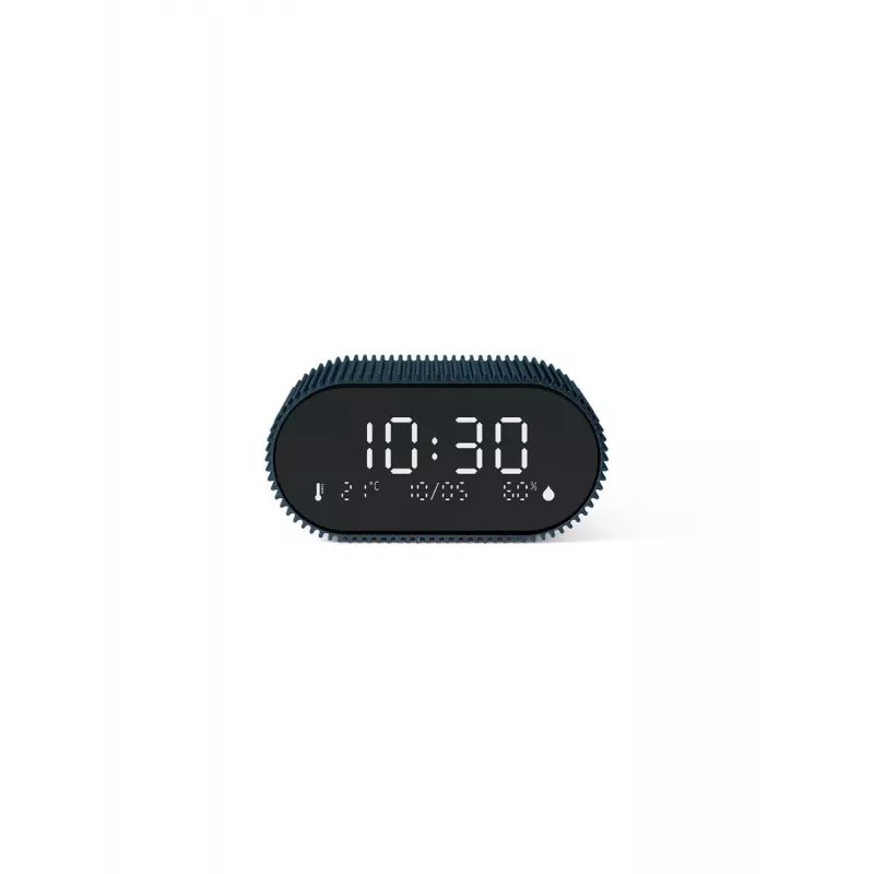 Lexon Ray Clock Despertador digital con sensor de temperatura y humedad, azul océano LR155OB3