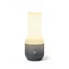 LEXON Terrace+ lámpara LED 3 en 1 con altavoz Bluetooth y powerbank, gris oscuro/Gunmetal, LA134X