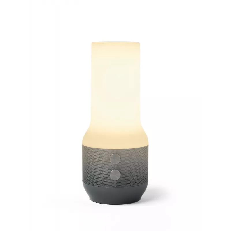 LEXON Terrace+ lámpara LED 3 en 1 con altavoz Bluetooth y powerbank, gris oscuro/Gunmetal, LA134X