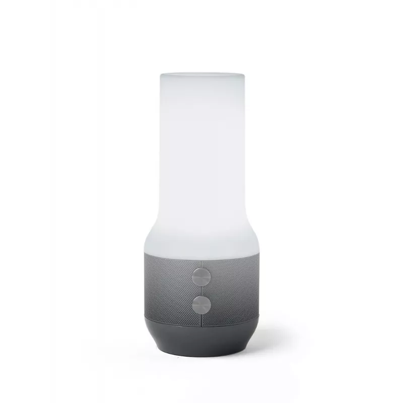 LEXON Terrace+ lámpara LED 3 en 1 con altavoz Bluetooth y powerbank, gris oscuro/Gunmetal, LA134X