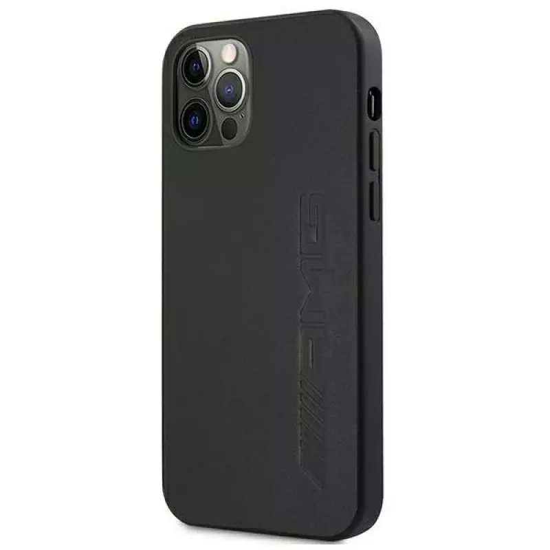 Funda rígida de piel AMG Hot Stamped para Apple iPhone 12 Pro Max 6,7