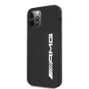 AMG AMHCP12LSGLBGN funda de silicona negra con logo grande para iPhone 12 Pro Max 6,7